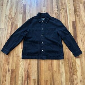 H&M Black Shirt Jacket size large